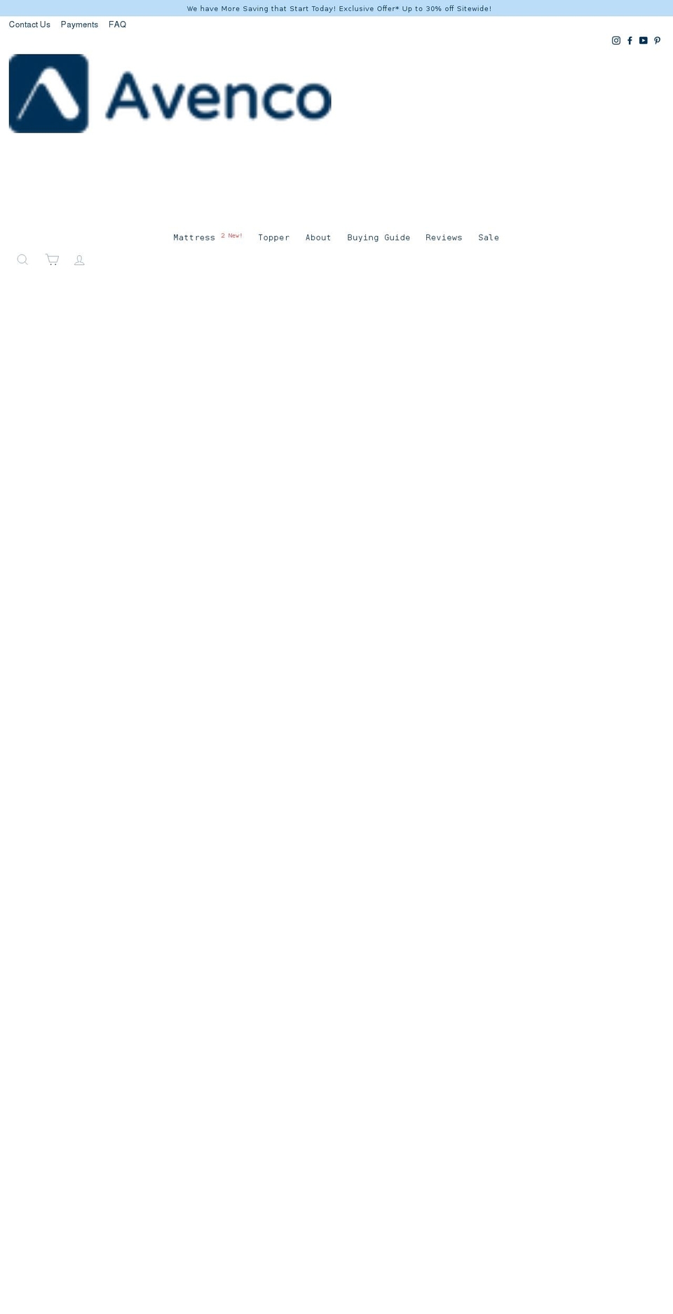 avencohome.com shopify website screenshot