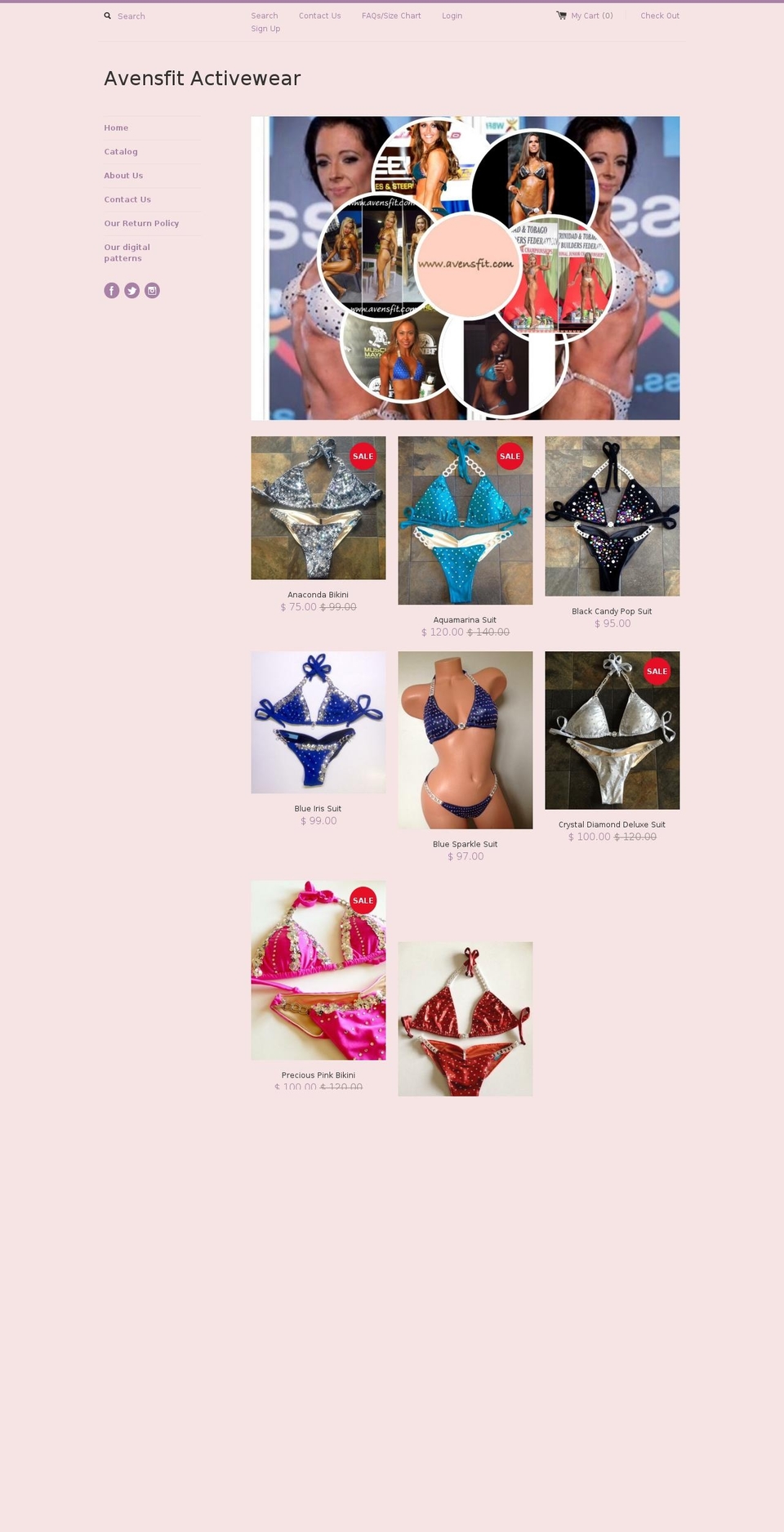 avensfit.com shopify website screenshot