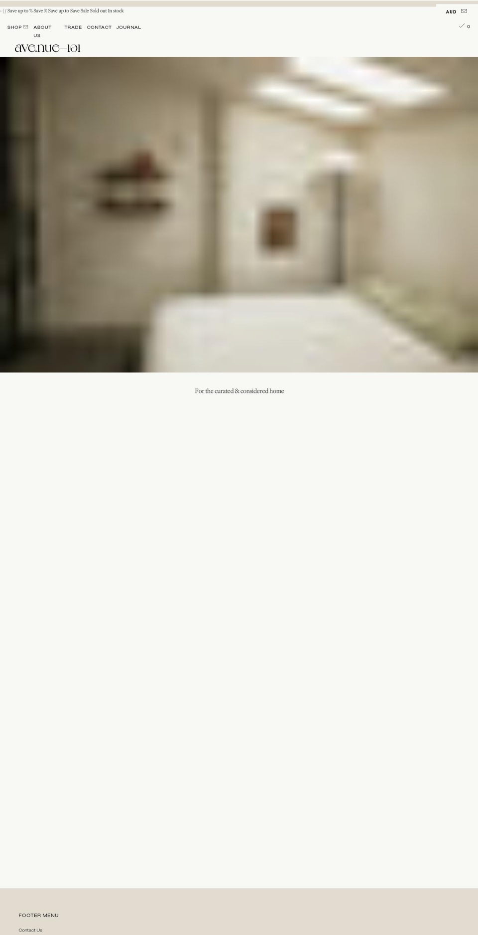 avenue-101.com shopify website screenshot