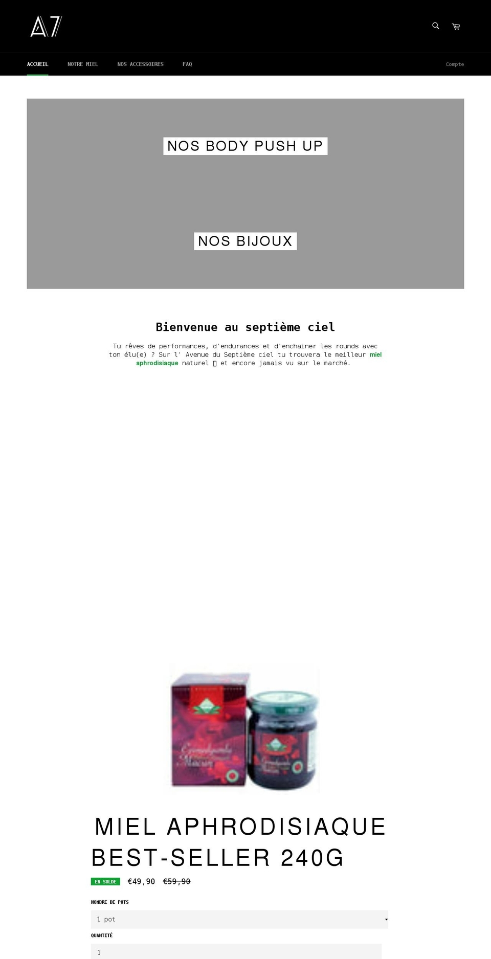 avenue-du-septieme-ciel.com shopify website screenshot