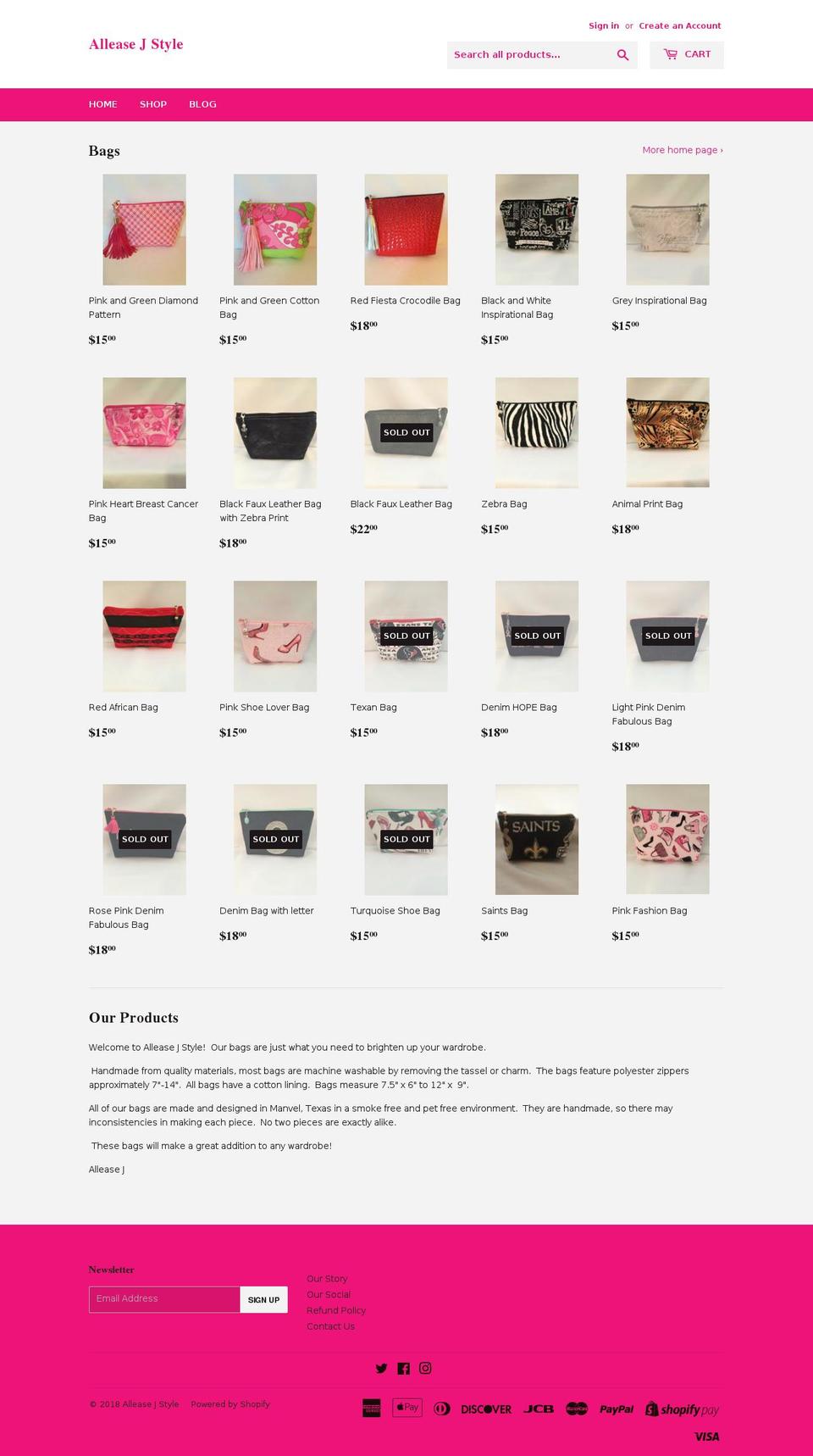 avenueaaccess.com — Shopify storefront screenshot