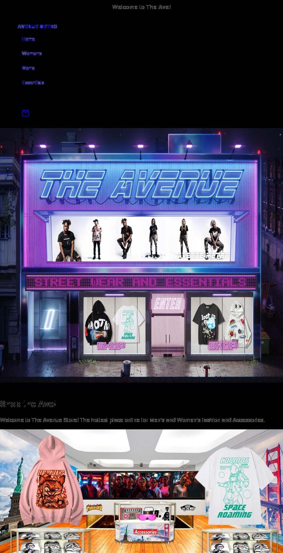 avenuemetro.com shopify website screenshot