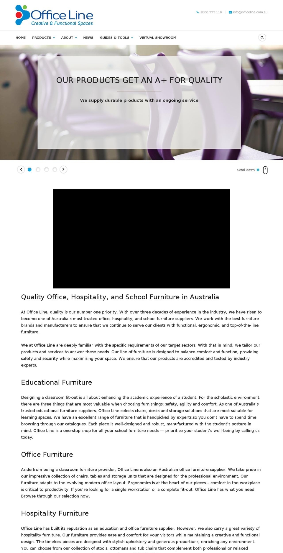 avenueofficeline.com.au shopify website screenshot