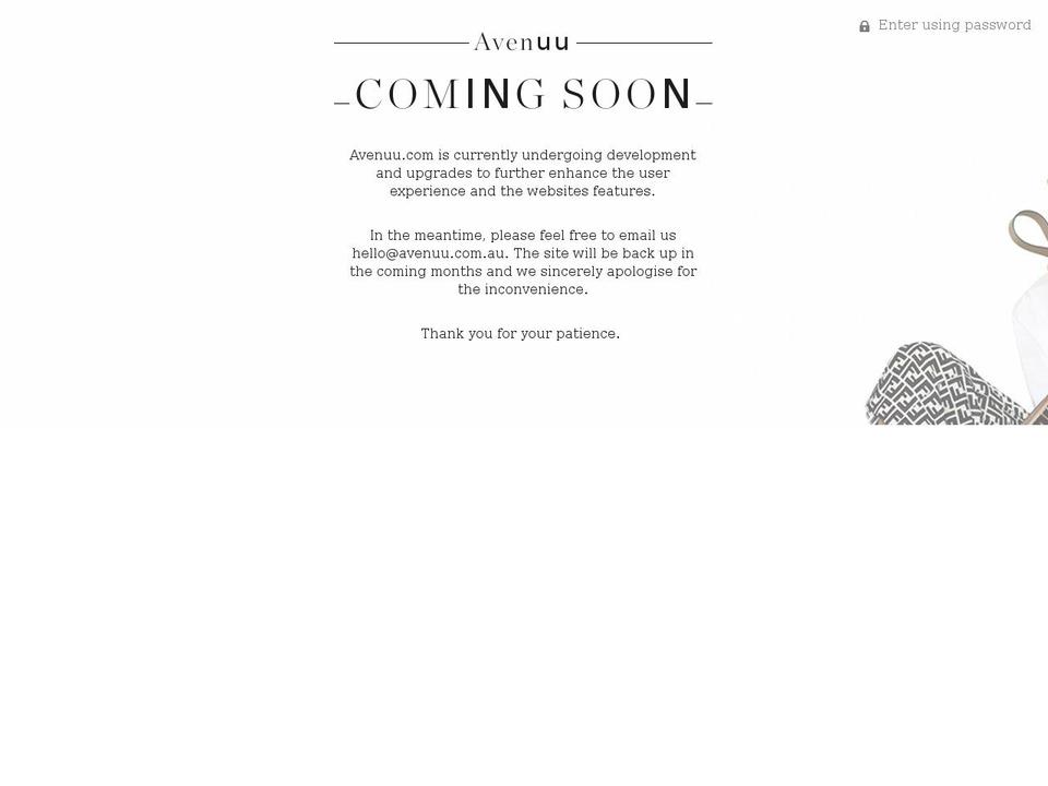 avenuu.com — Shopify storefront screenshot