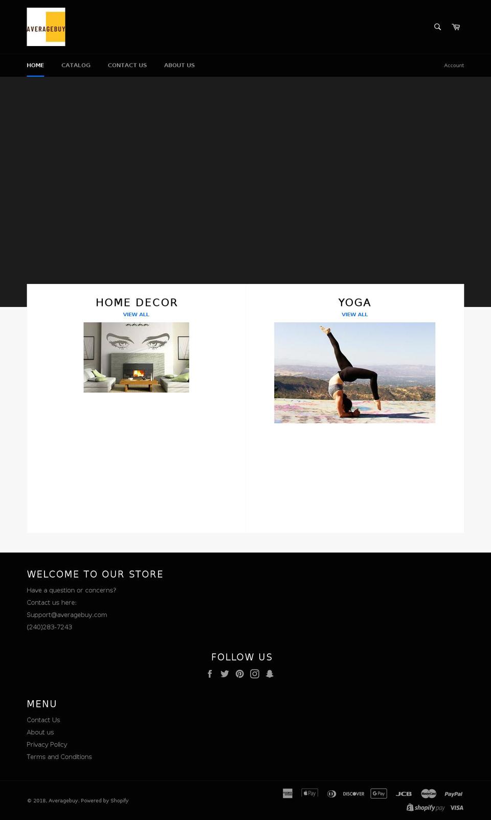 averagebuy.com — Shopify storefront screenshot
