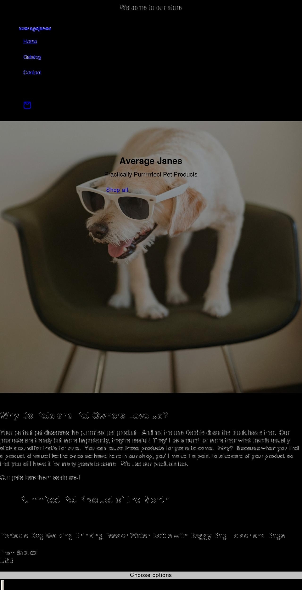 averagejanes.net shopify website screenshot