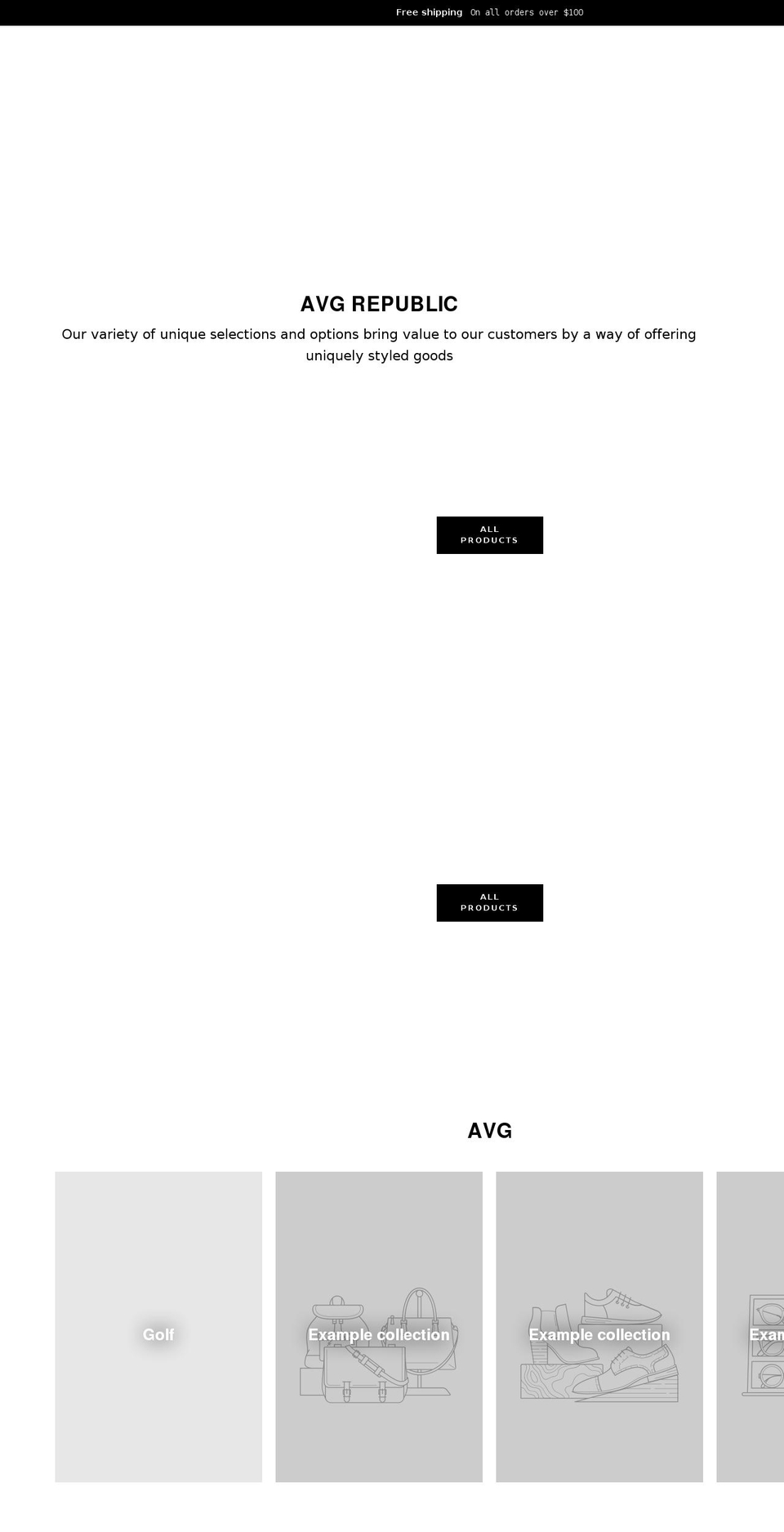 averagerepublic.com shopify website screenshot