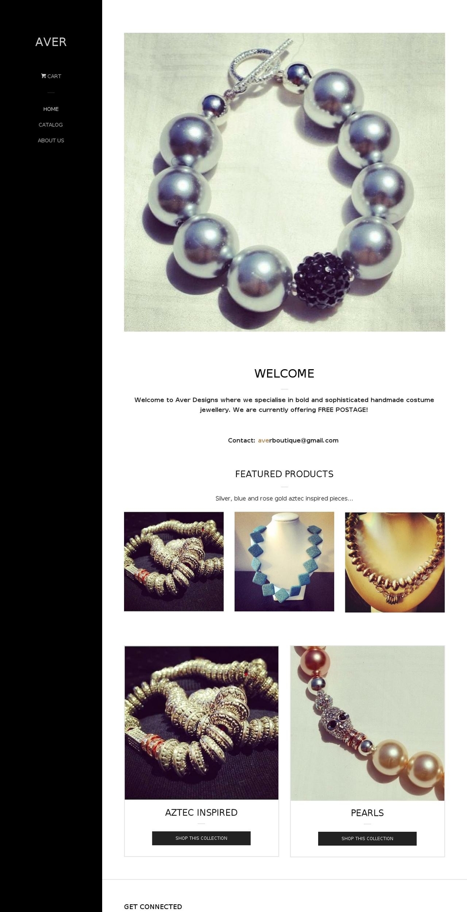 averboutique.com shopify website screenshot