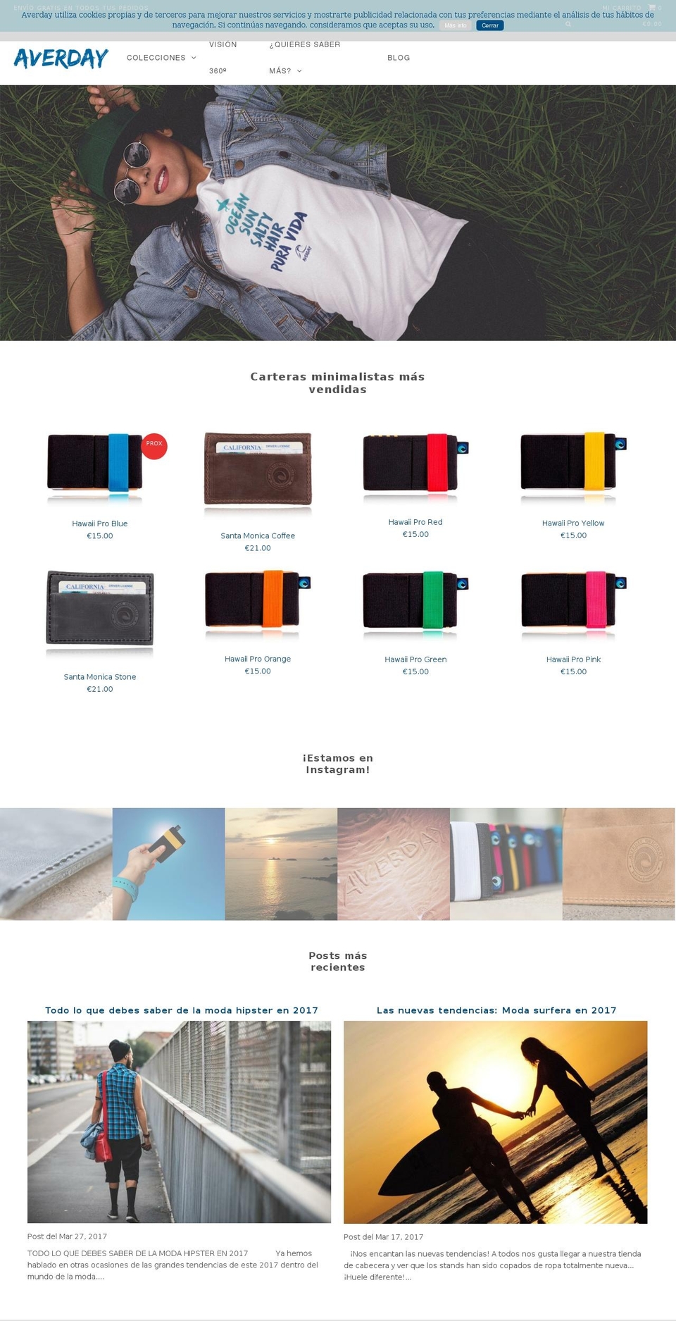 averday.com shopify website screenshot