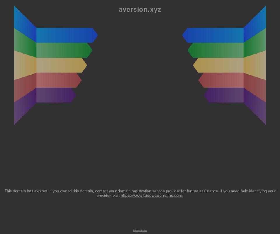 aversion.xyz shopify website screenshot