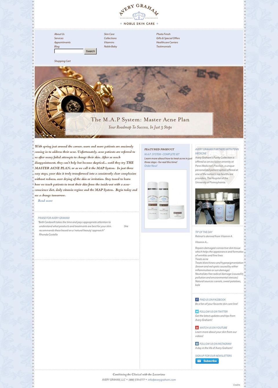 averygraham.net shopify website screenshot
