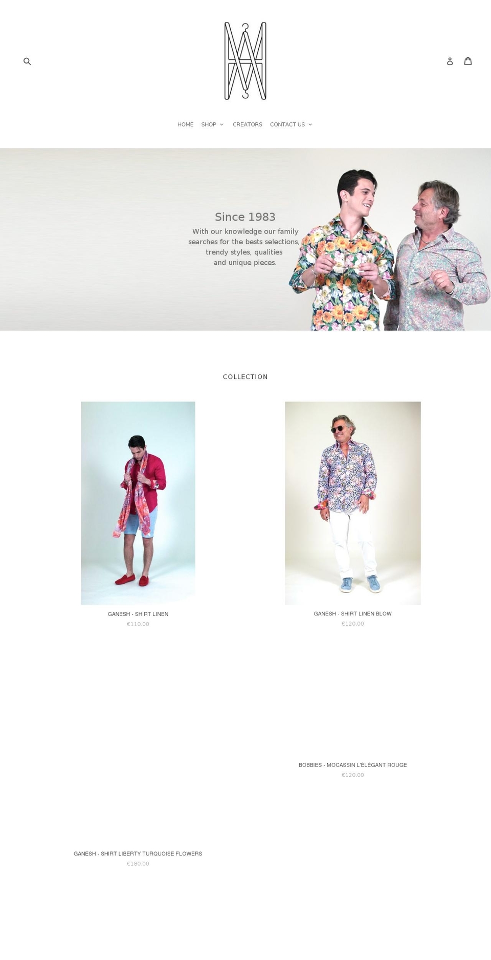 avh.boutique shopify website screenshot