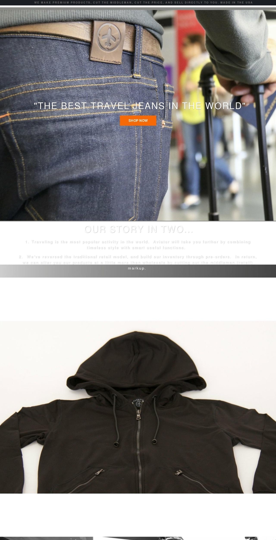 aviatorusa.com shopify website screenshot