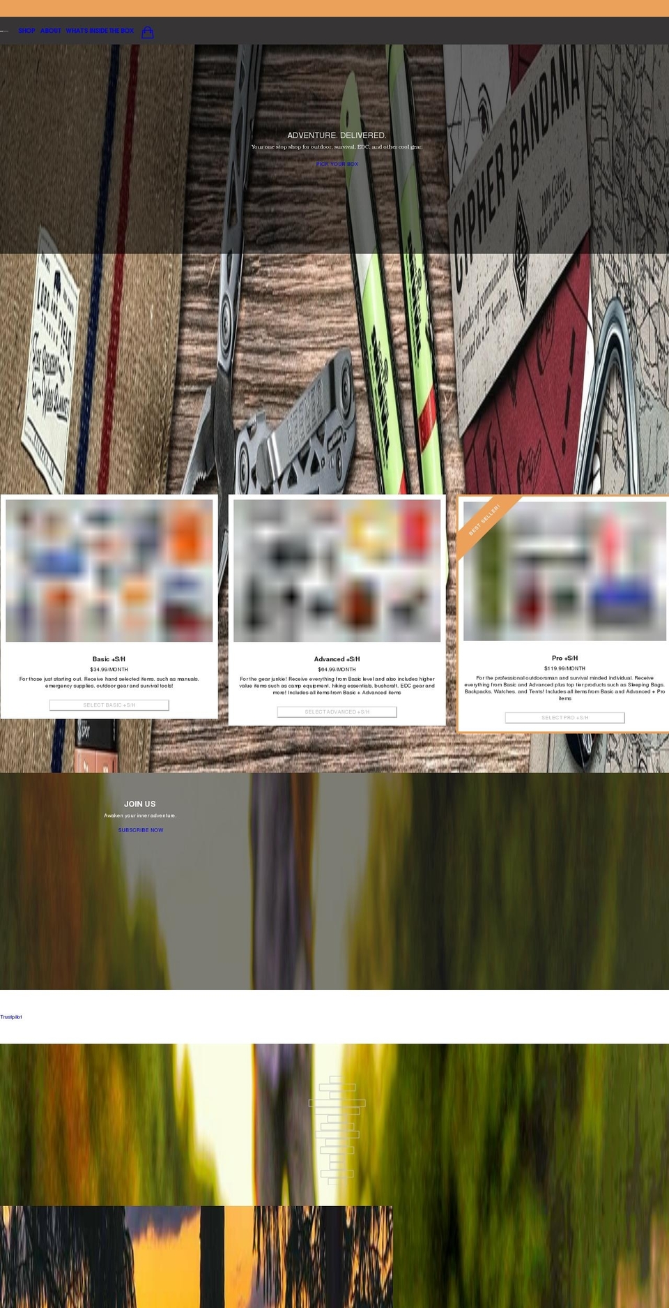 avidprepper.com shopify website screenshot