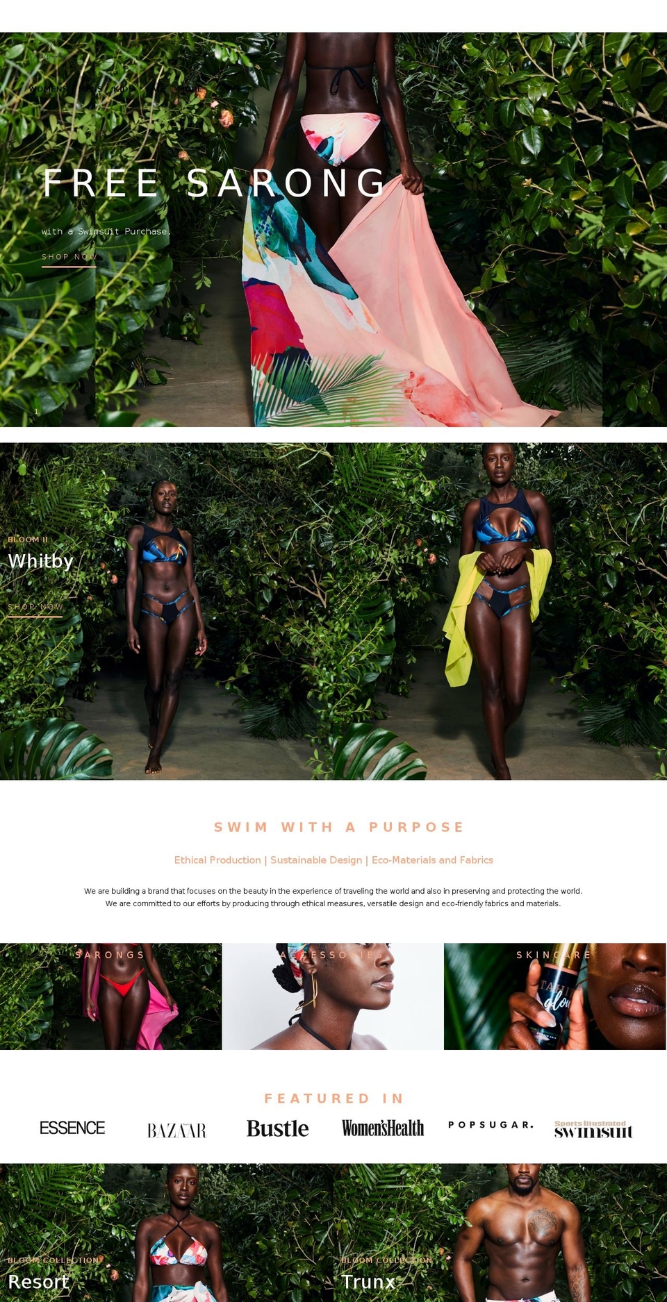 avidswim.com shopify website screenshot