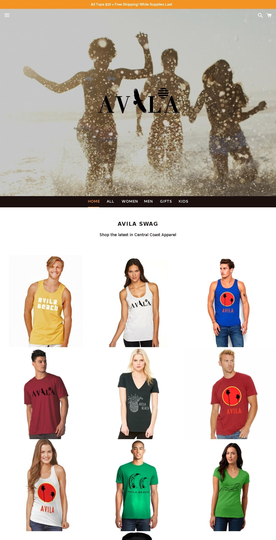 avilaswag.com — Shopify storefront screenshot