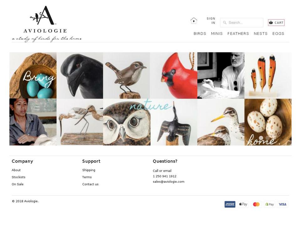 aviologie.com shopify website screenshot