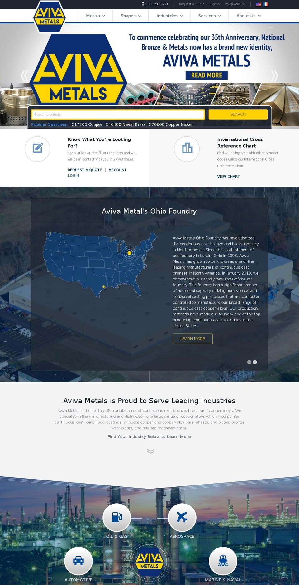 nbmmetals-myshopify-com-foundation-5 Shopify theme site example avivametals.com