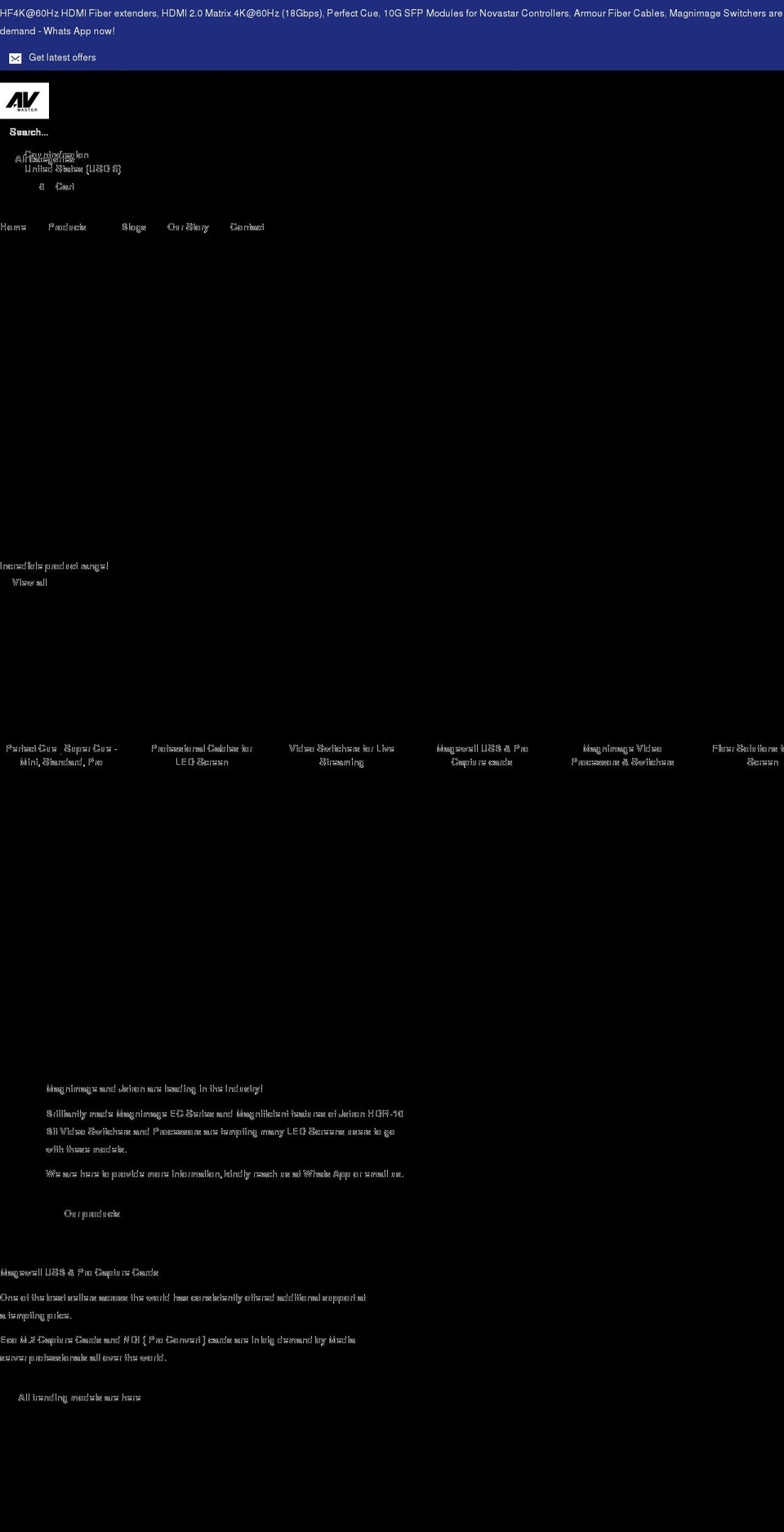 avmastertech.com shopify website screenshot