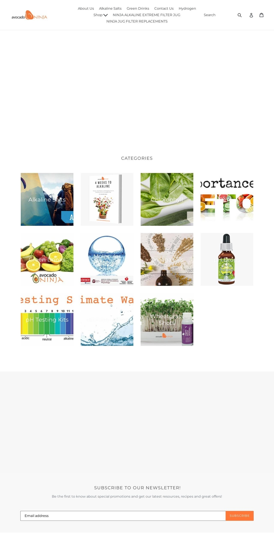 avocadoninjausa.com shopify website screenshot