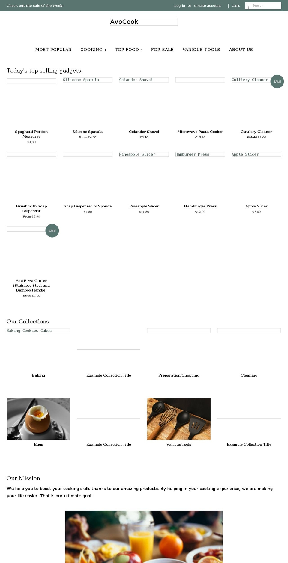 avocook.com shopify website screenshot