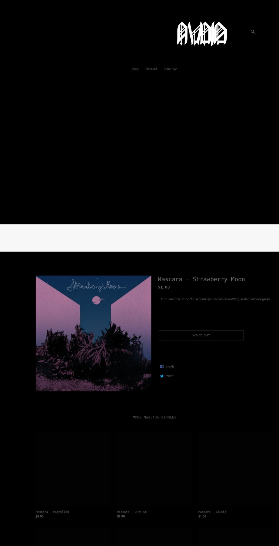 avoidmusic.com shopify website screenshot