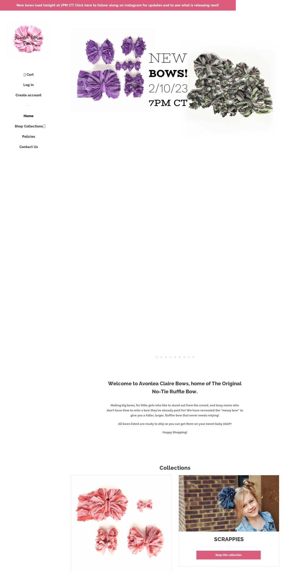 avonleaclaire.com shopify website screenshot