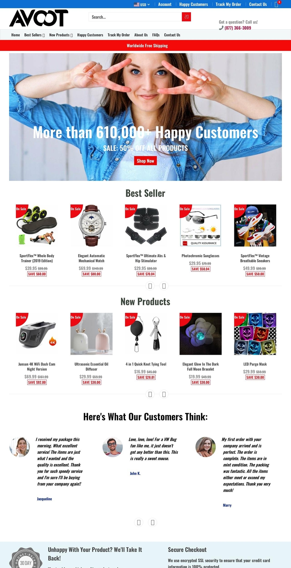 avoot.com shopify website screenshot