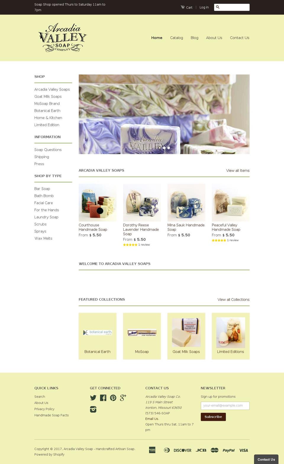 avsoap.com shopify website screenshot