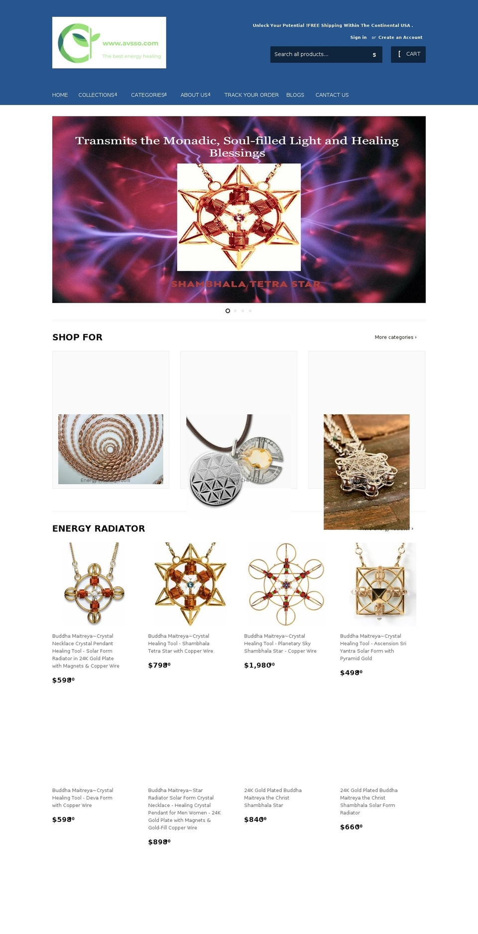 avsso.com shopify website screenshot