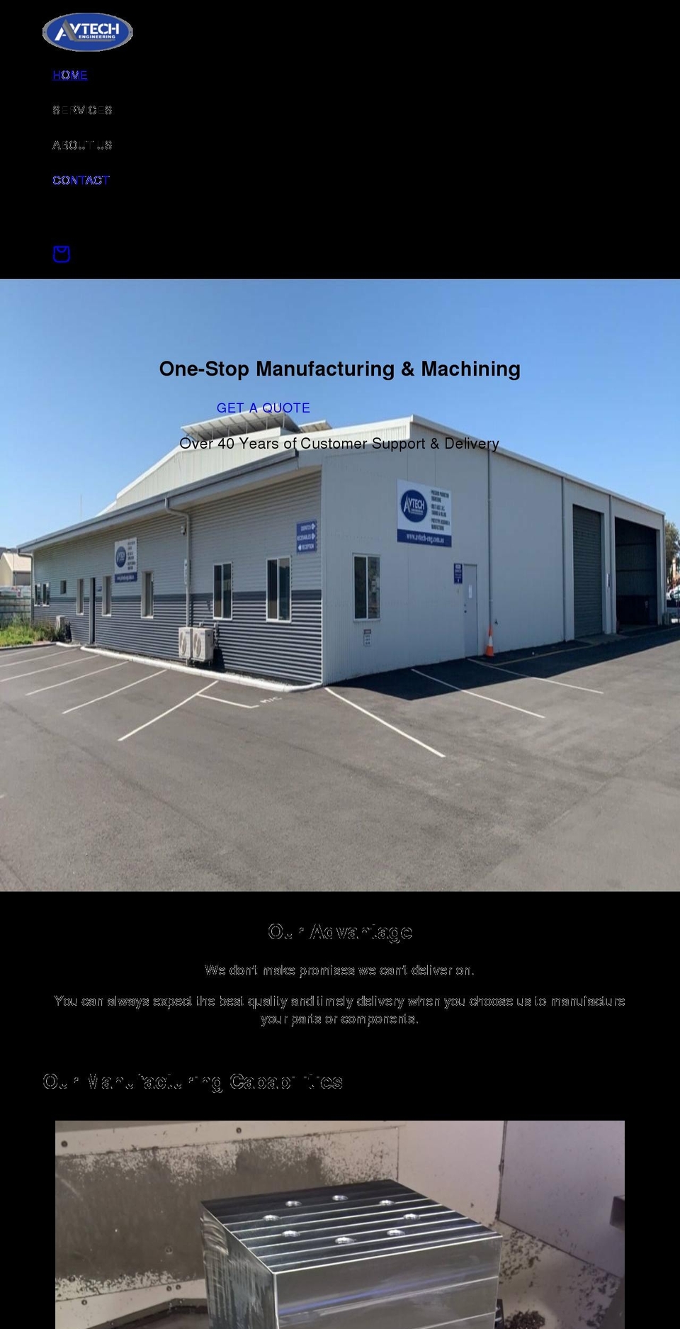avtech-eng.com.au shopify website screenshot