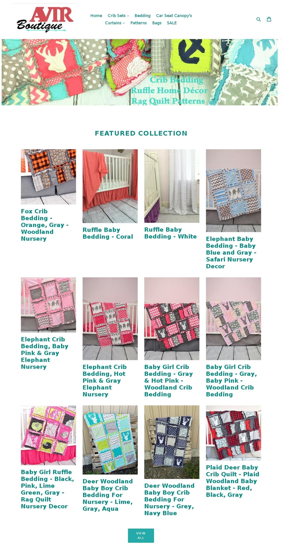 avtrboutique.com shopify website screenshot