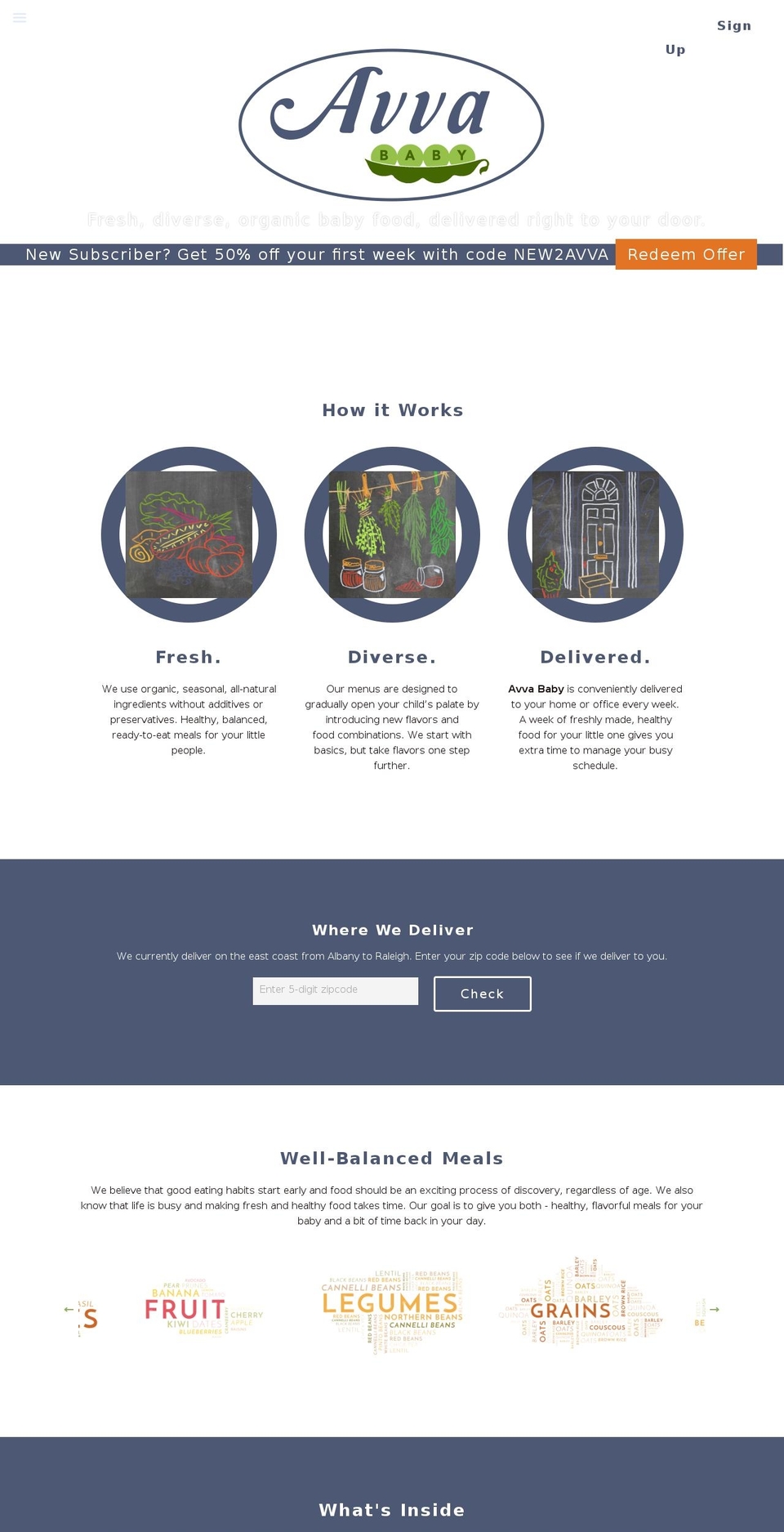 avvababy.com — Shopify storefront screenshot