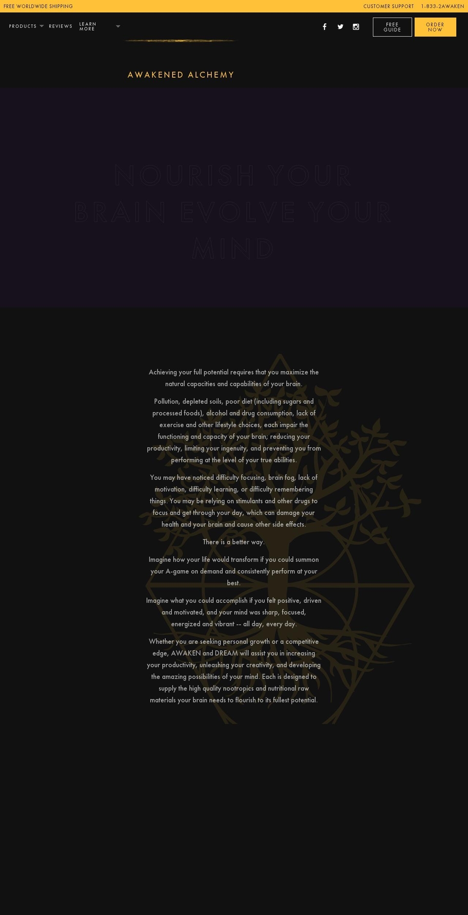 Awakened Alchemy Shopify theme site example awakened-alchemy.com