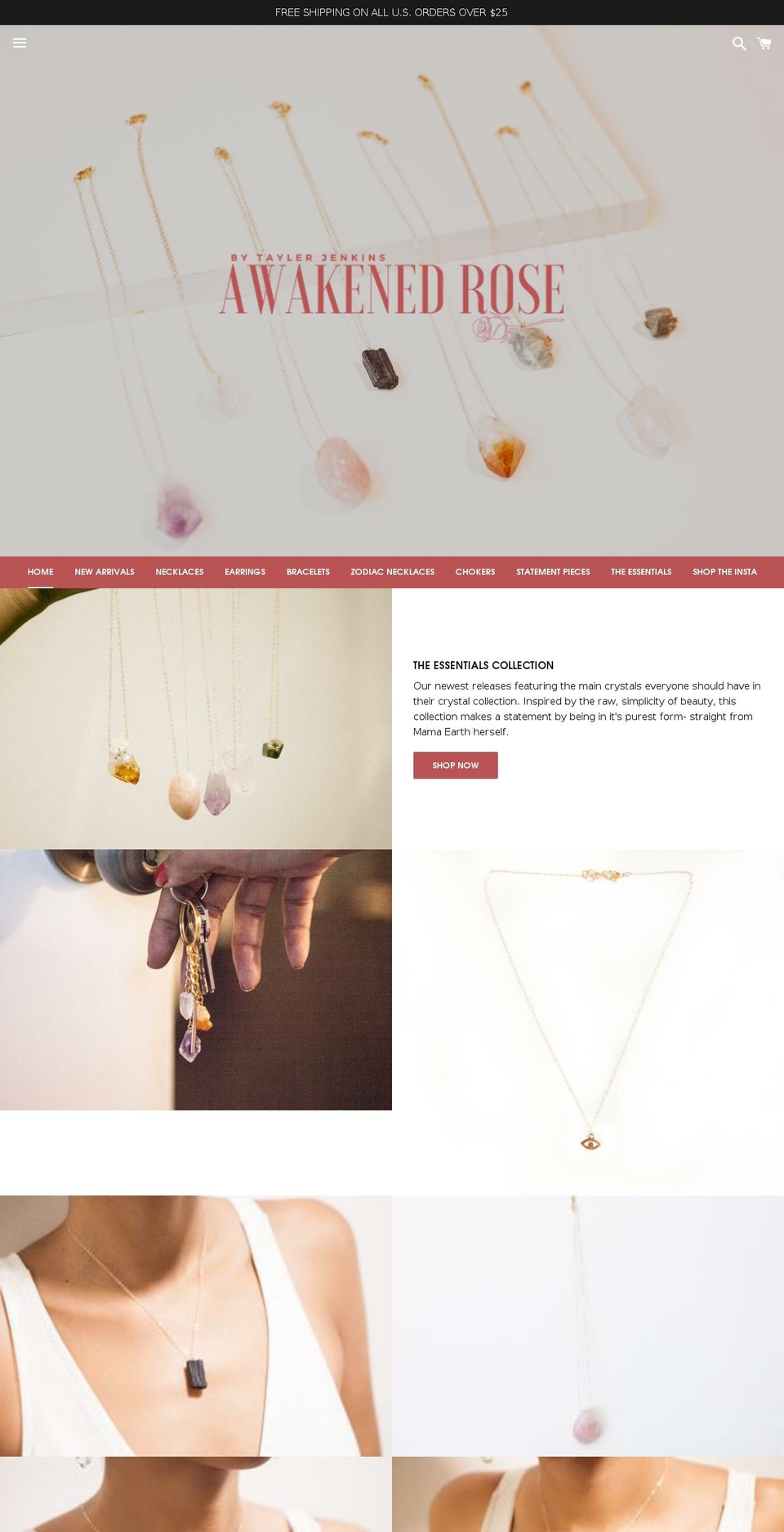 awakened-rose.com — Shopify storefront screenshot