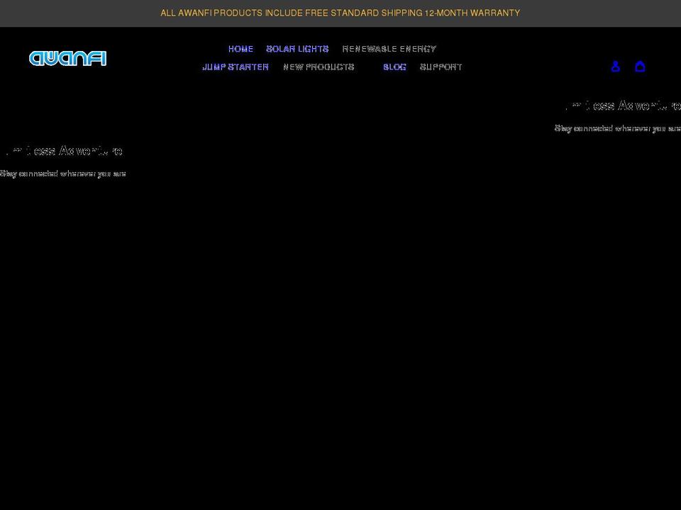 awanfi.net shopify website screenshot