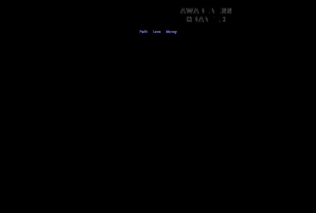 awarenessgranted.com shopify website screenshot
