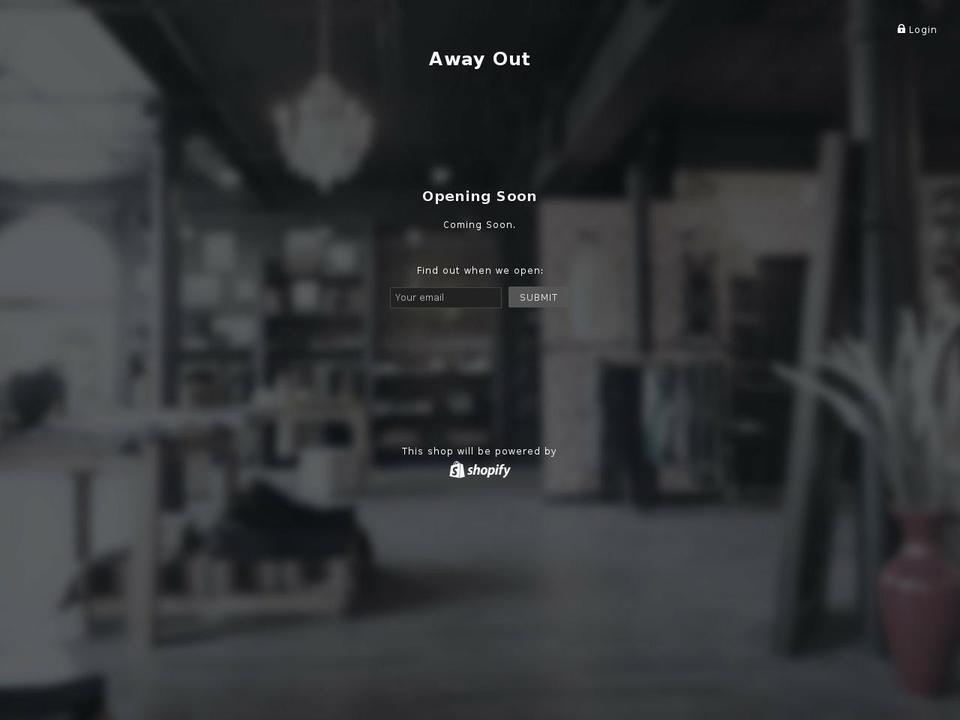 awayoutclothing.com — Shopify storefront screenshot