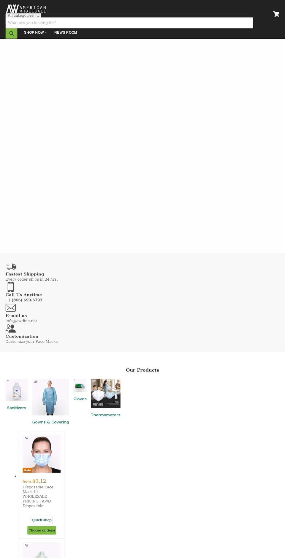 awdprotectivegear.com shopify website screenshot