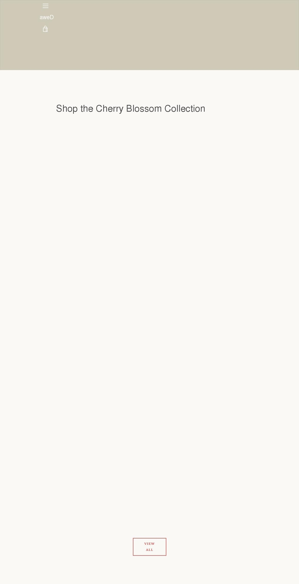 awedbrand.com shopify website screenshot