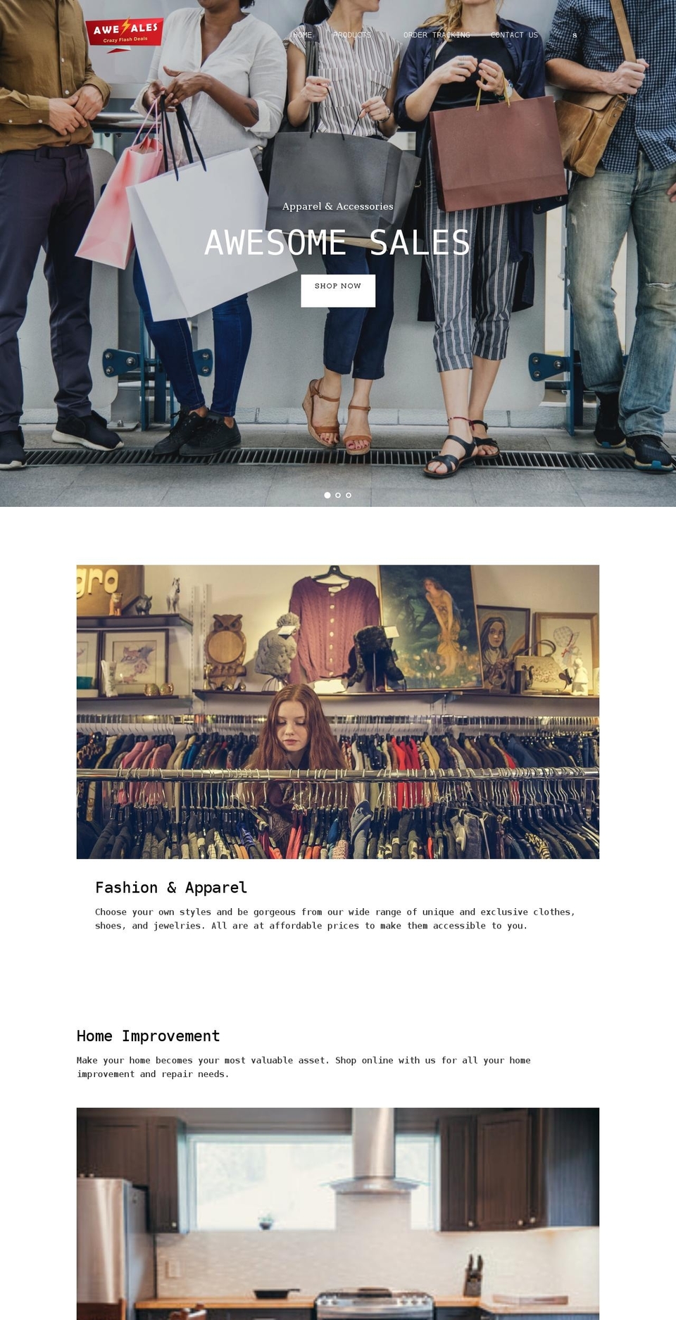 awesales.com shopify website screenshot