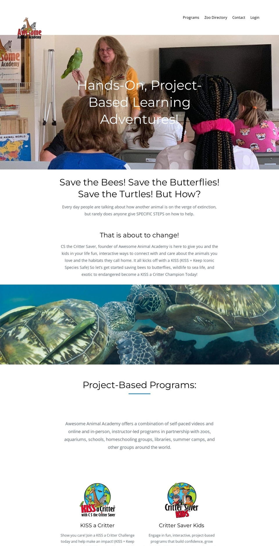 awesomeanimals.org shopify website screenshot