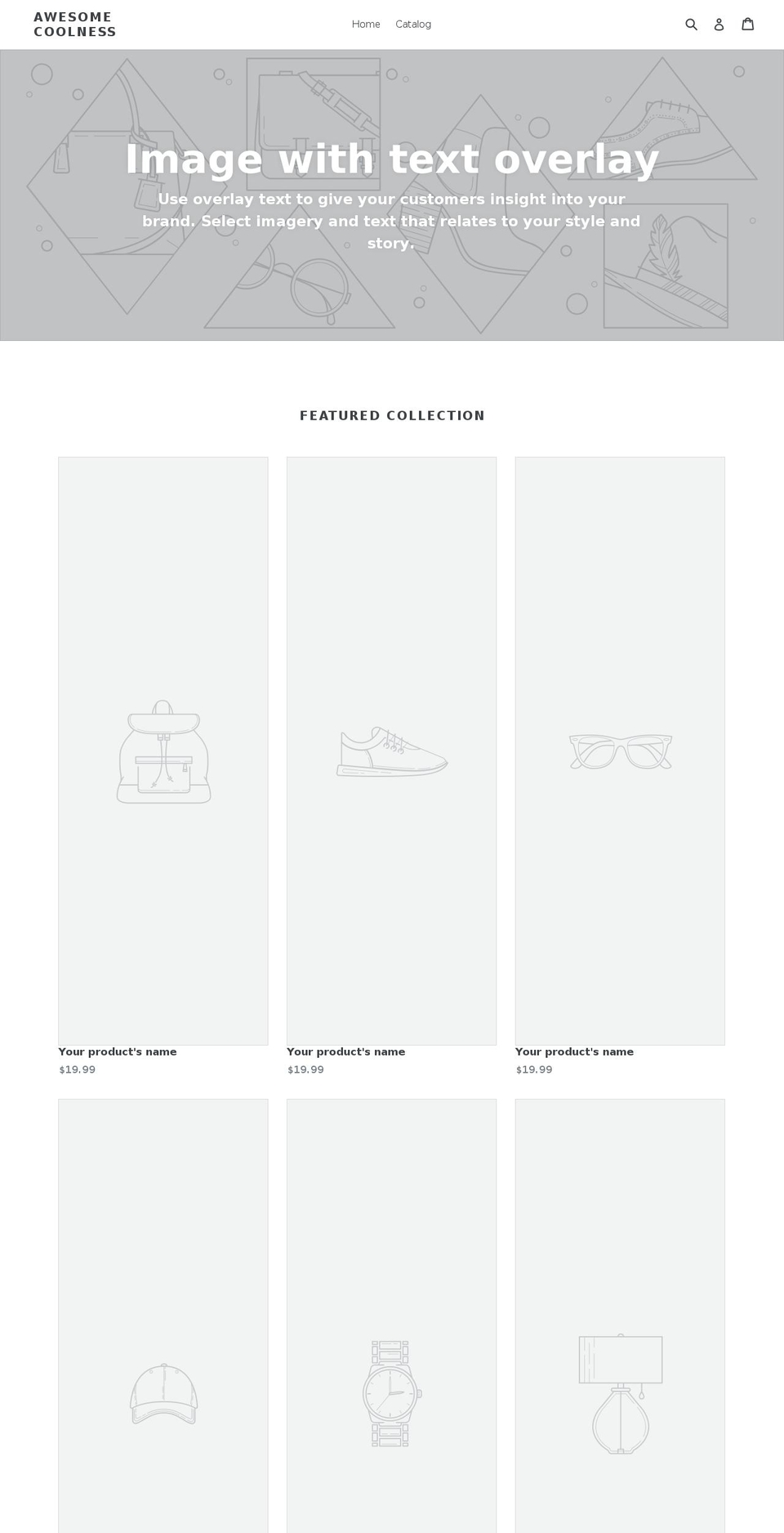 awesomecoolness.com — Shopify storefront screenshot