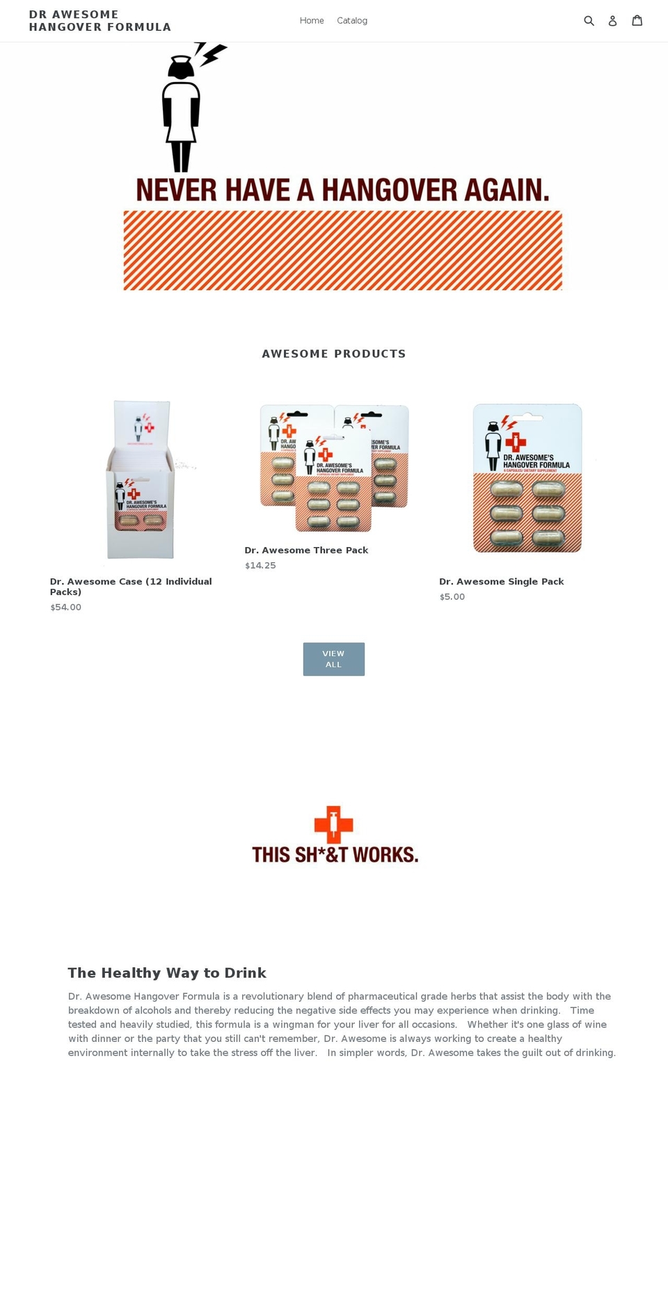 awesomeformulas.com — Shopify storefront screenshot