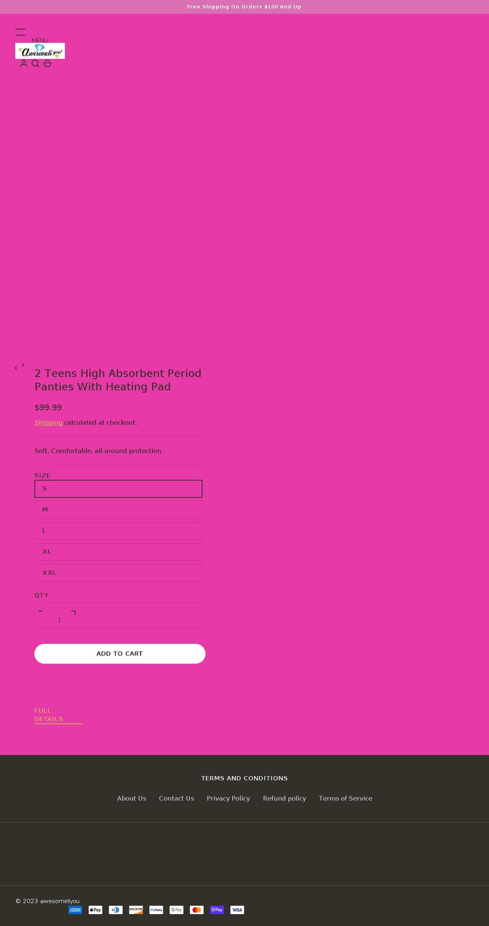 awesomeliyou.com shopify website screenshot