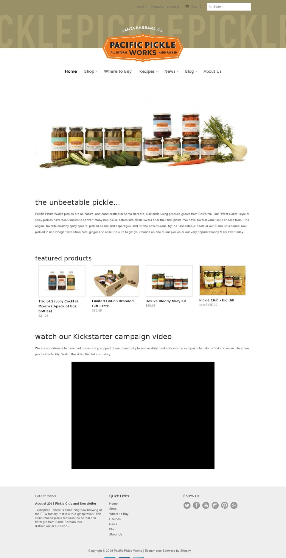 awesomepickles.com — Shopify storefront screenshot