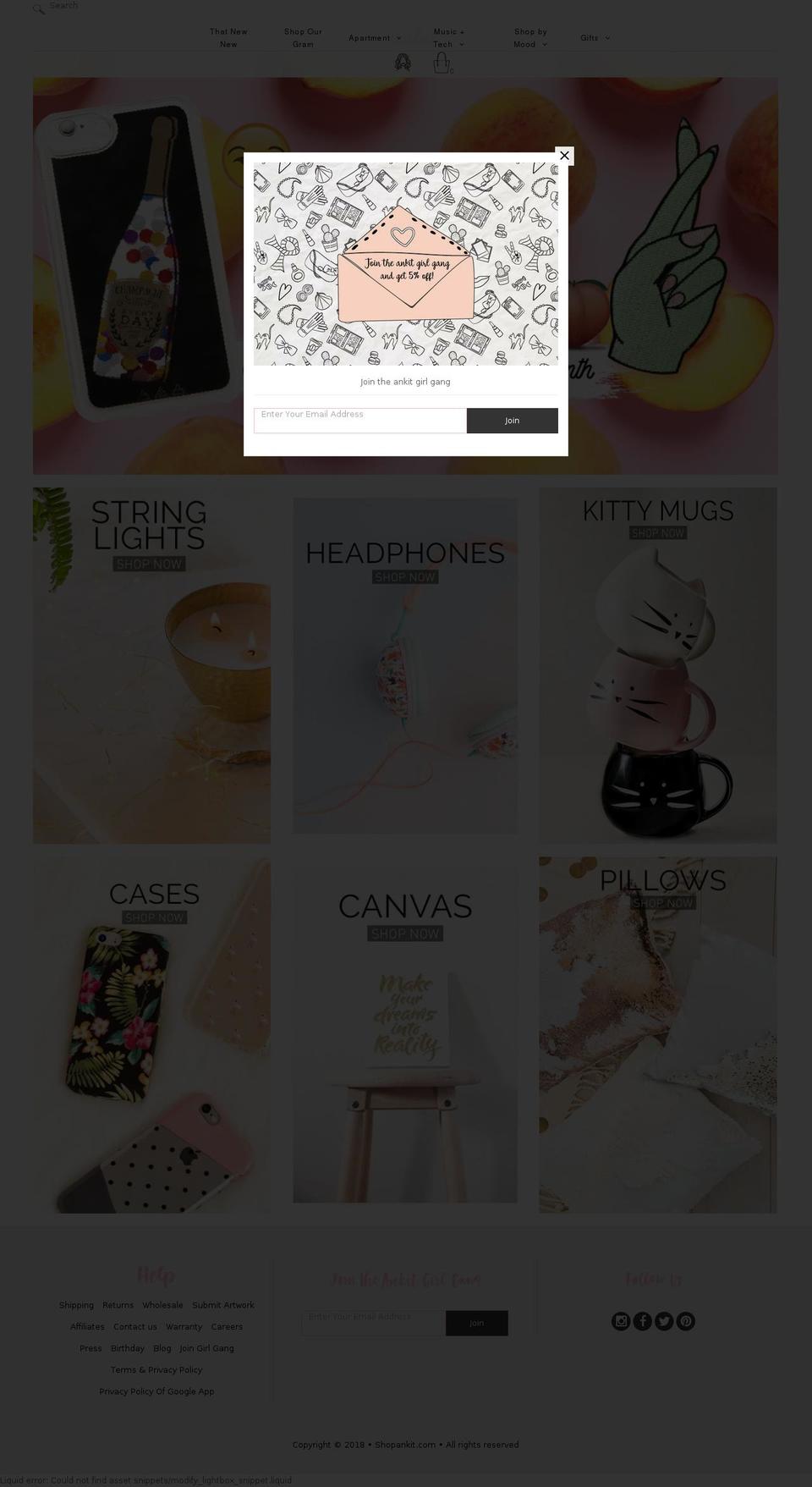 awesomepillows.net shopify website screenshot