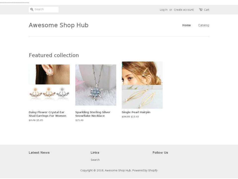 awesomeshophub.com — Shopify storefront screenshot