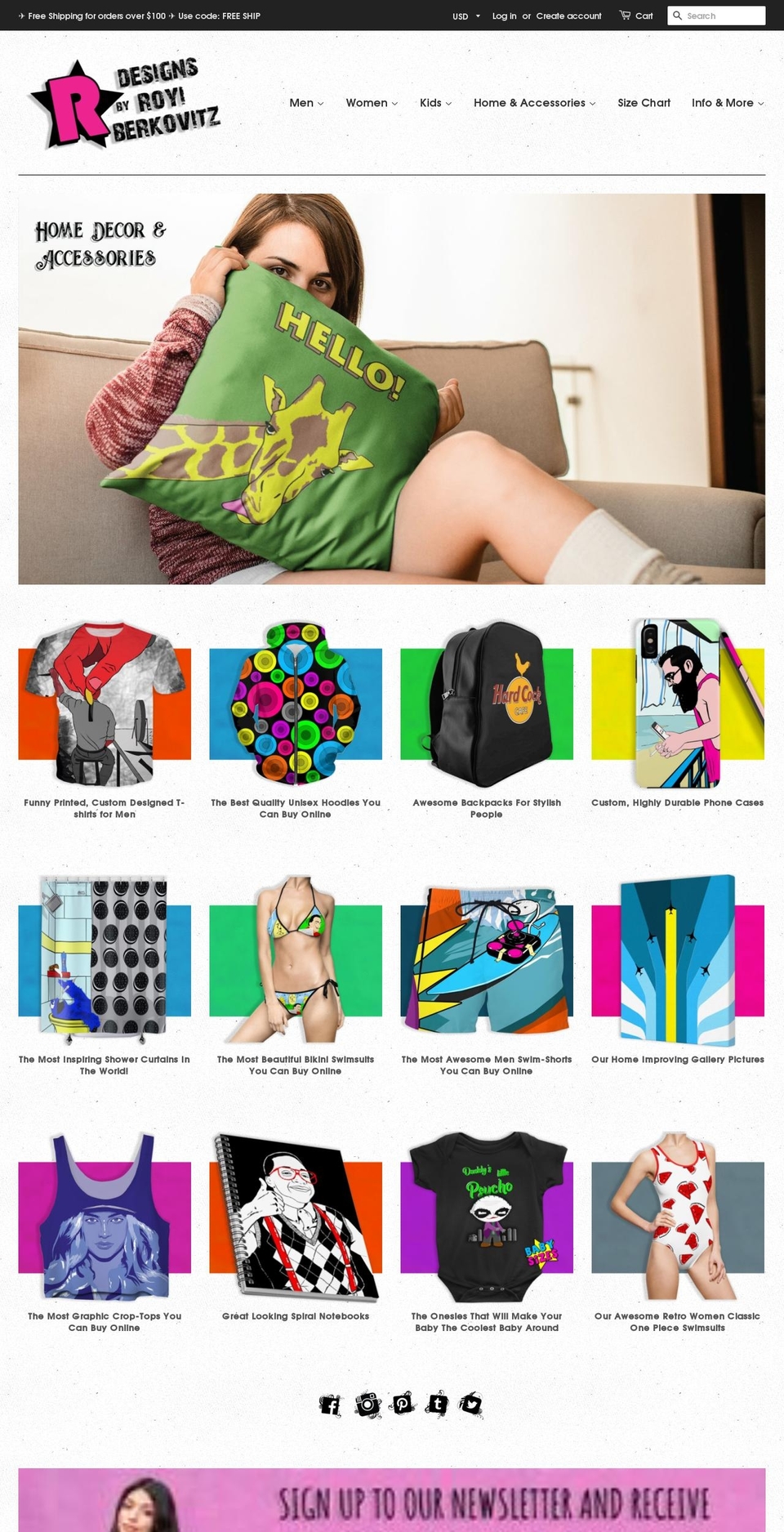 awesomeshowercurtains.com — Shopify storefront screenshot