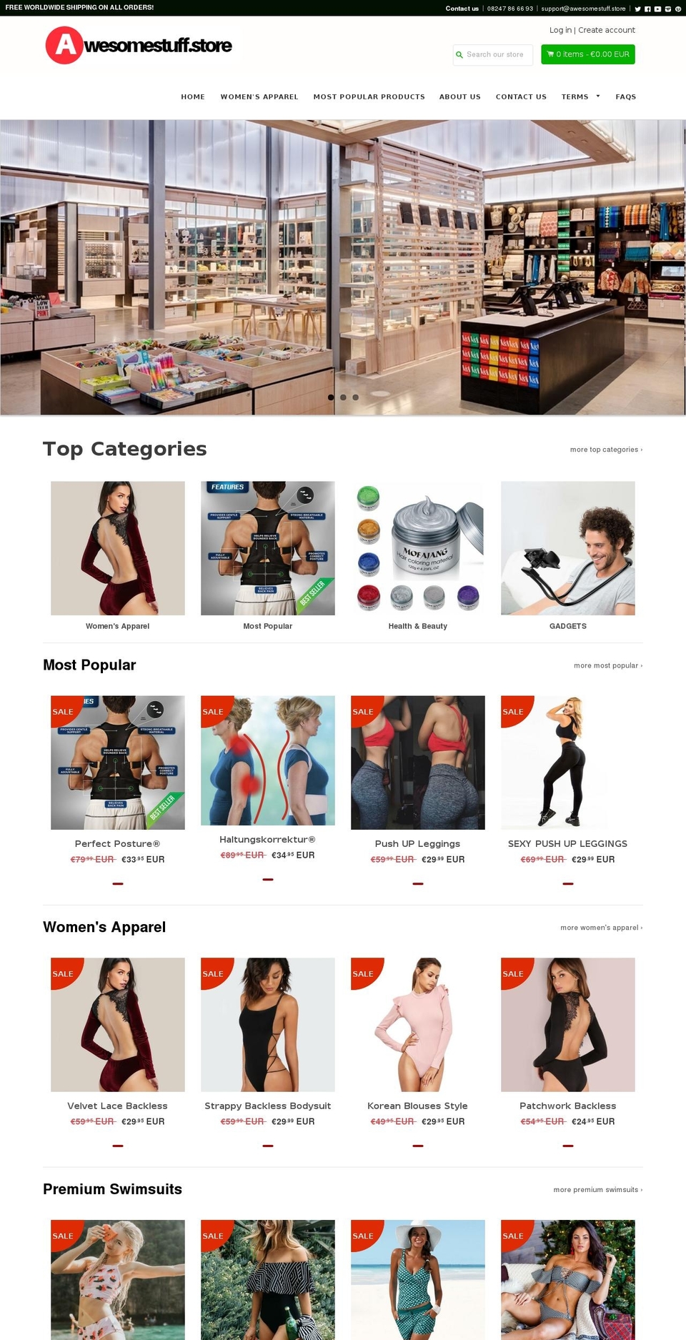 awesomestuff.store shopify website screenshot